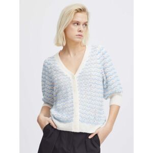 ICHI Womens Della Robbia Blue Ardina Cardigan - Female - Blue