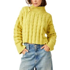 Free People Womens Yellow Soul Searcher Jumper - Female - Yellow