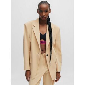 HUGO Womens Open Beige Agura Blazer - Female - Beige