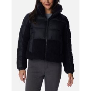 Columbia Womens Black Leadbetter Point Sherpa Hybrid Puffer Jacket - Female - Black