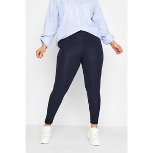 Yours For Good Recycled Curve Navy Blue Stretch Viscose Leggings, Women's Curve & Plus Size, Yours For Good Blue Short 20 Female