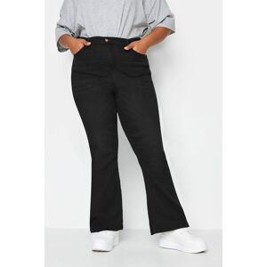 Yours Curve Black Bootcut Stretch Isla Jeans, Women's Curve & Plus Size, Yours Black Long 26 Female