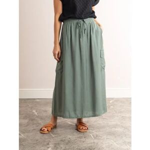 Lakeland Leather Sonia Maxi Skirt in Sage Green - Green