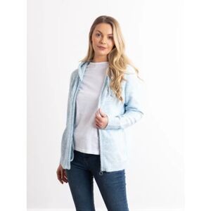 Lakeland Leather Sana Knitted Hoodie in Blue - Blue