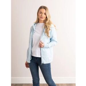 Lakeland Leather Sana Knitted Hoodie in Blue - Blue