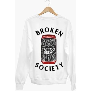 Broken Society Tattoo Brew Back Print Sweatshirt (Unisex)