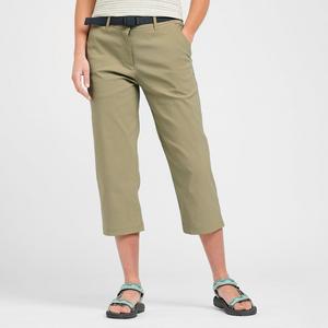 Brasher Women's Stretch Crop Trousers, Beige  - Beige - Size: 12