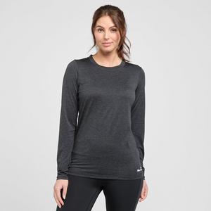 Peter Storm Women's Active Long Sleeve T-Shirt, Black  - Black - Size: 8