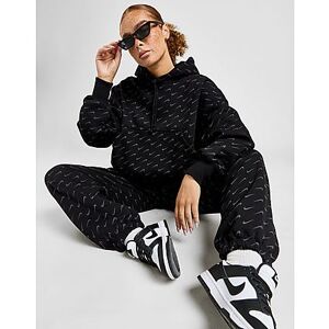 Nike Phoenix Fleece All Over Print Hoodie - Black - Womens, Black