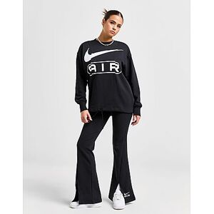 Nike Air Oversized Crew Sweatshirt - Black/White - Womens, Black/White