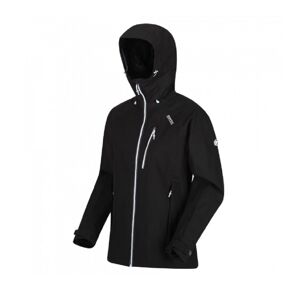 (22 UK, Black/White) Regatta Womens/Ladies Birchdale Waterproof Shell Jacket