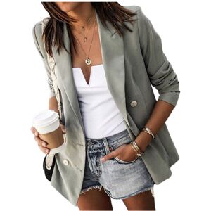 Morydal (Light Green, S) Women's Coat  Casual Blazer Long Sleeve Jacket Ladies Office OL