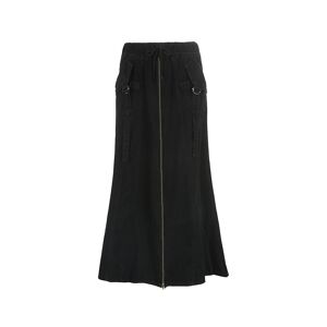 Unbranded y2k Denim Skirt Women Grunge Fairycore Zipper Low Waist Long Skirts with Pockets