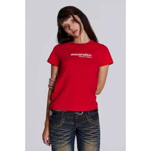 Red How are you Short Sleeve T-shirt   Jaded London - XS / Red