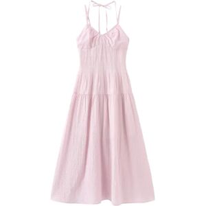 Cubic Sweetheart Sheer Midi Dress Pink S female