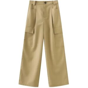 Cubic Straight Leg Cargo Pant Khaki M female