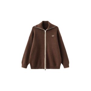 Cubic High Neck Zip Up Knit Cardigan Sienna S female