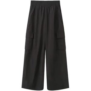 Cubic Elasticated Wide Leg Cargo Pants Black S female