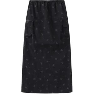 Cubic A-line Floral Skirt Black L female