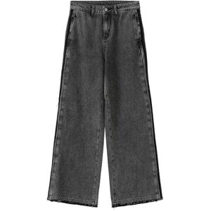 Cubic High Waist Barrel Leg Jeans Gray S female