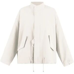 Cubic Loose-fitting Drawstring Short Jacket Beige S female