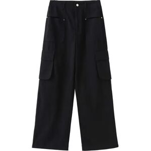 Cubic Large Flap Pockets Cargo Pants Black L female