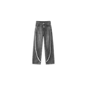 Cubic Straight Leg Distressed Detailed Jeans Gray L female