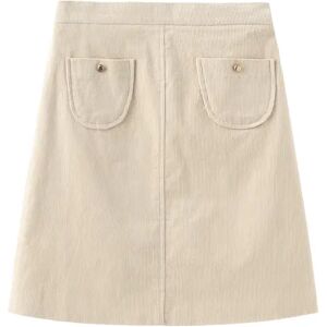 Cubic A Line Corduroy Skirt Apricot UN female