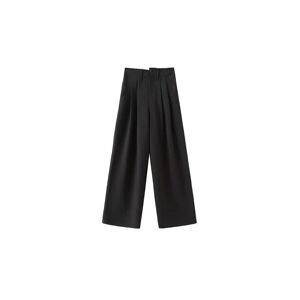 Cubic Asymmetric Waistband Tailored Trousers Black L female