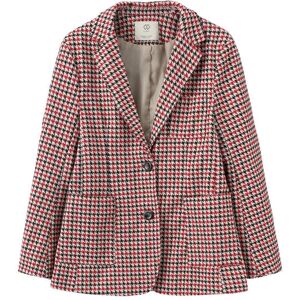 Cubic Plaid Thick Classic Blazer Red M female