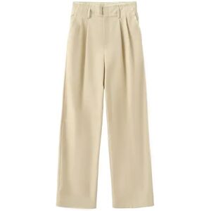 Cubic Checkered Peekaboo Tailored Trousers Khaki M female