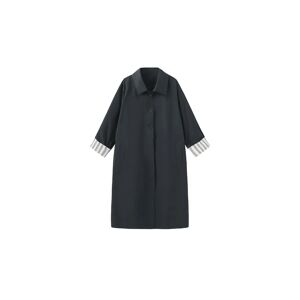 Cubic Macintosh Trench Coat with Striped Lining Navy S female