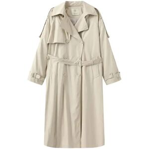 Cubic Light Trench Coat Apricot UN female