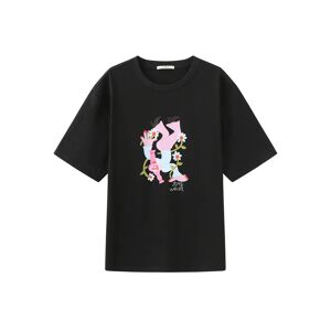 Cubic Stay Weird Oversized Printed T-Shirt Black S female