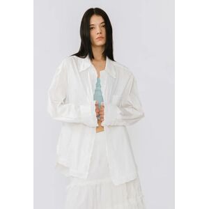 Cubic White Lace Pure Cotton Shirt White UN female