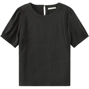 Cubic Light Puff Sleeve Shirt Black UN female