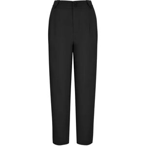 Cubic High-Waisted Straight Slim Tailored Trousers Black S female