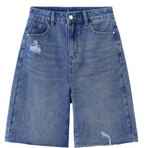 Cubic Denim Bermuda Shorts Dark Blue S female