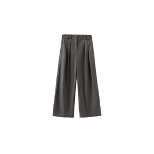 Cubic Wide Leg Double Pleated Trousers Gray M female