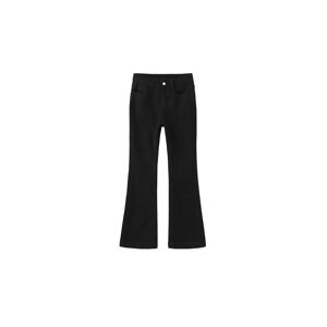 Cubic High Waisted Skinny Flared Jeans Black S female