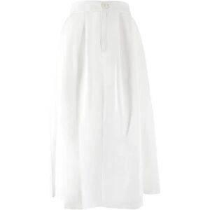 Cubic A-line High Waisted Skirt White S female