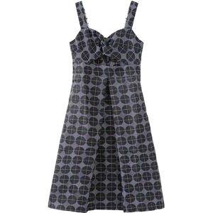 Cubic Sweetheart Neckline Cut Out Dress Navy S female