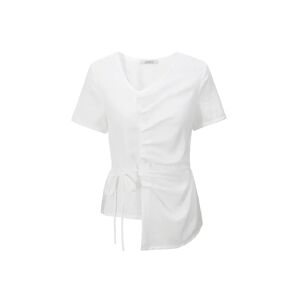 Cubic Asymmetric Button Down T-Shirt White S female