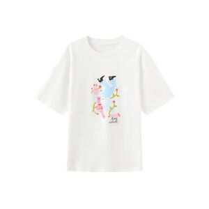 Cubic Stay Weird Oversized Printed T-Shirt White M female