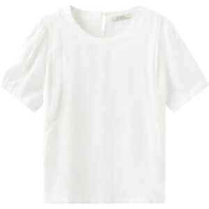 Cubic Light Puff Sleeve Shirt White UN female