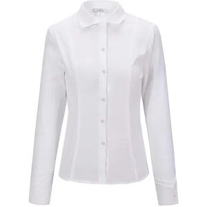 Cubic White Princess Seam Slim Fit Shirt White S female