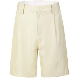 Cubic Light Yellow Tailored Bermuda Shorts Light Yellow M female