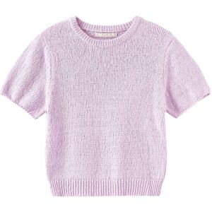 Cubic Round Neck Loose Knit T-Shirt Pink UN female