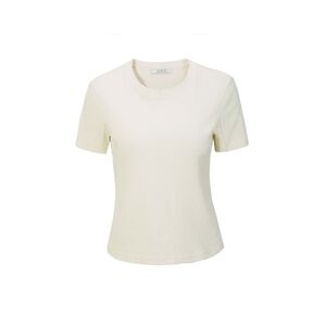 Cubic Classic Fit Crew Neck Cotton T-Shirt Apricot UN female