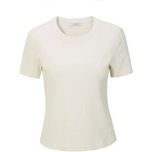 Cubic Classic Fit Crew Neck Cotton T-Shirt Apricot UN female